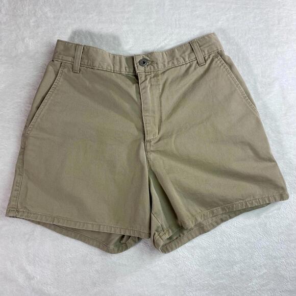 Vintage Calvin Klein Jeans Women’s Khaki Shorts Size 6 Made in USA 100% Cotton - Picture 1 of 8
